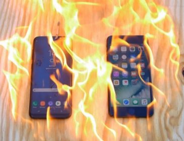 Galaxy S8 и iPhone 7 испытали огнем
