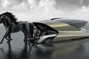Итальянцы придумали автомобиль будущего с запряженными лошадьми