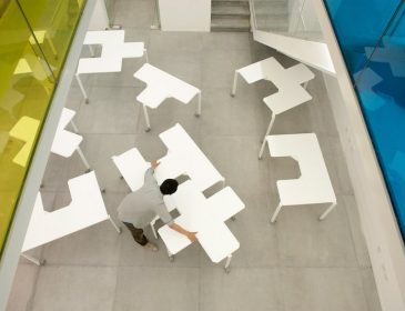 Забудьте о скучном офисе: китайцы придумали необычные офисные столы